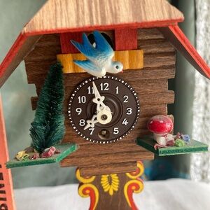 Vintage German mini cuckoo clock